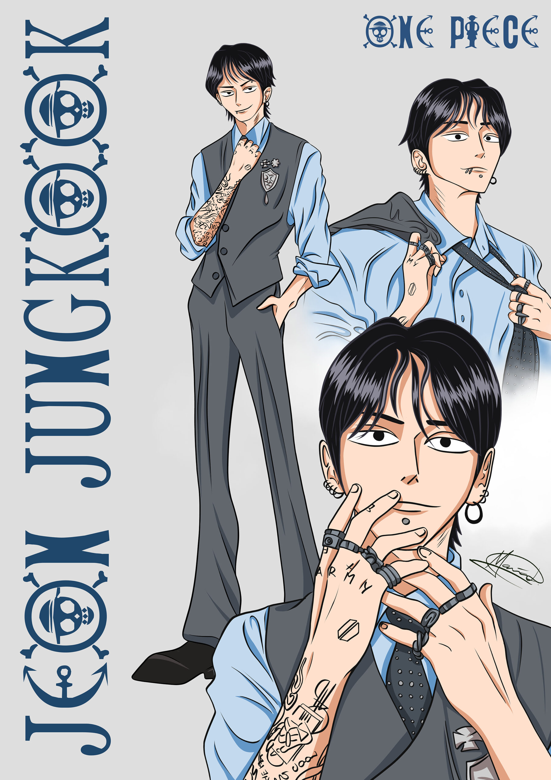 BTS Jungkook (One Piece style)